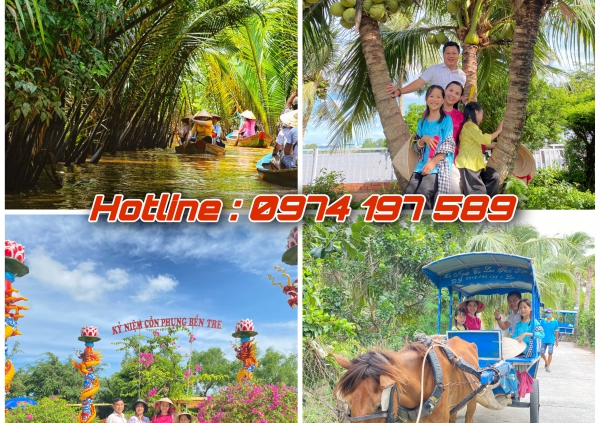 Tours Du Lịch 4 Cồn - Long - Lân - Quy - Phụng
